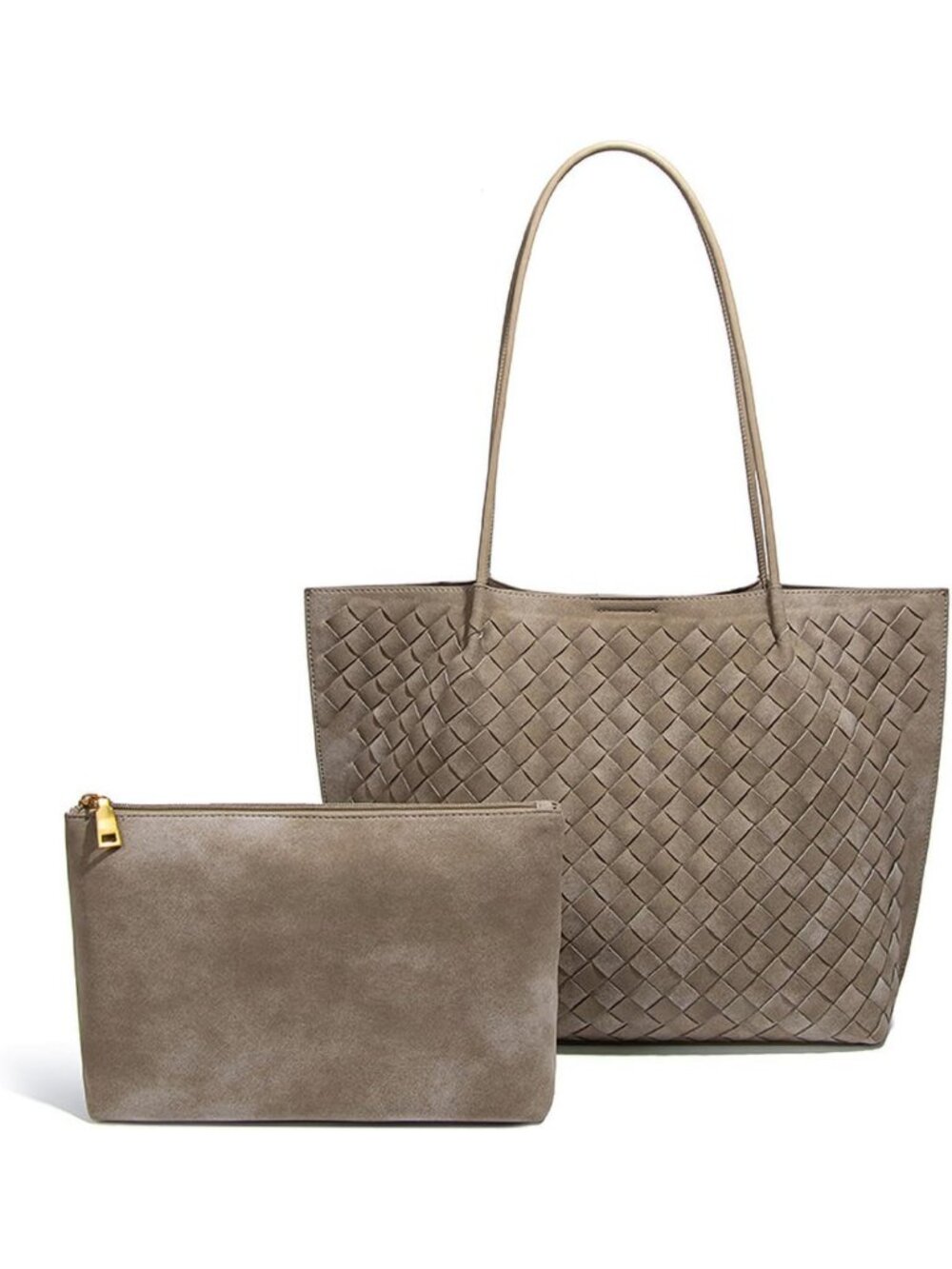 Elegant Handmade Woven Tote & Beach Bag Set | Luxury Travel Commuter Bags